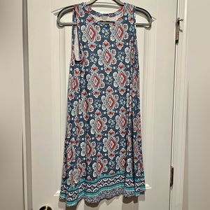 LOFT Blue Tank flowy dress perfect for beach!